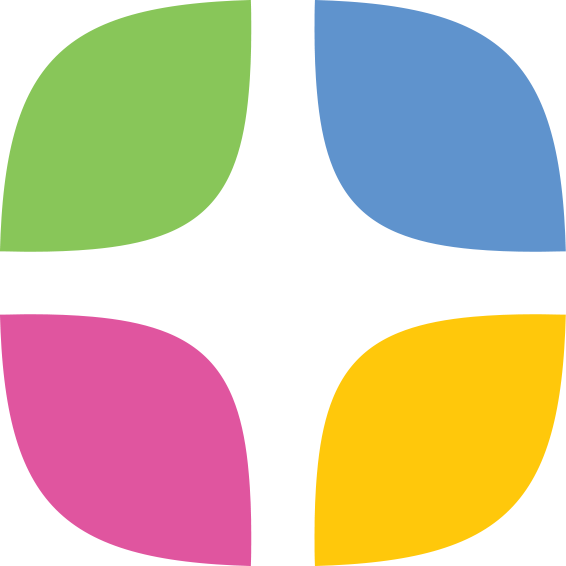 Icon for ParentSquare, four dots nestled in the corners of a square.