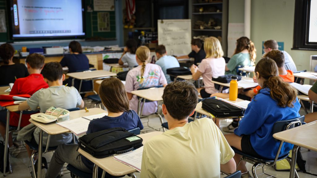 students in classroom