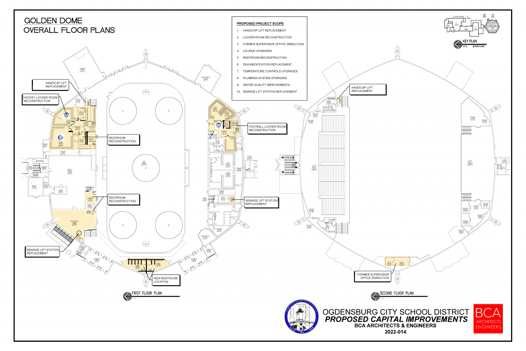 proposed capital project updates to floor plan of dome