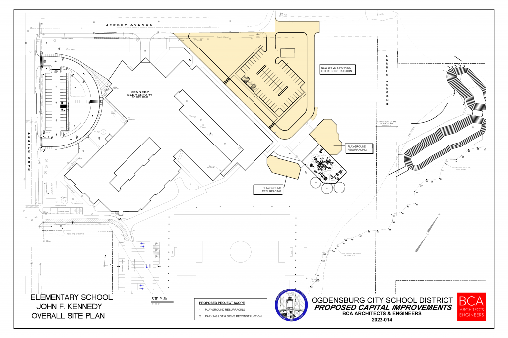 proposed capital project updates to exterior and playgrounds