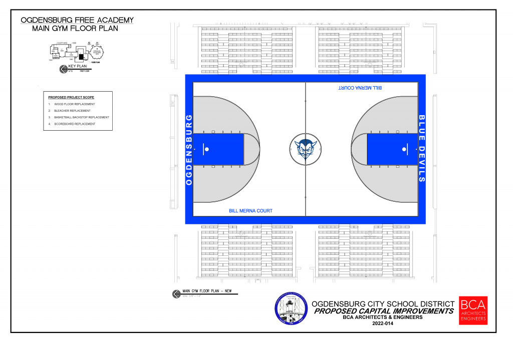 proposed capital project updates to gym