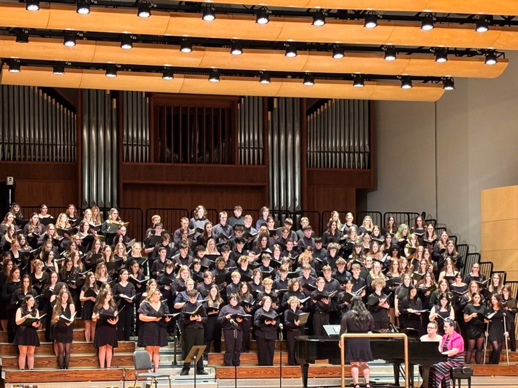Ogdensburg Chorus on stage