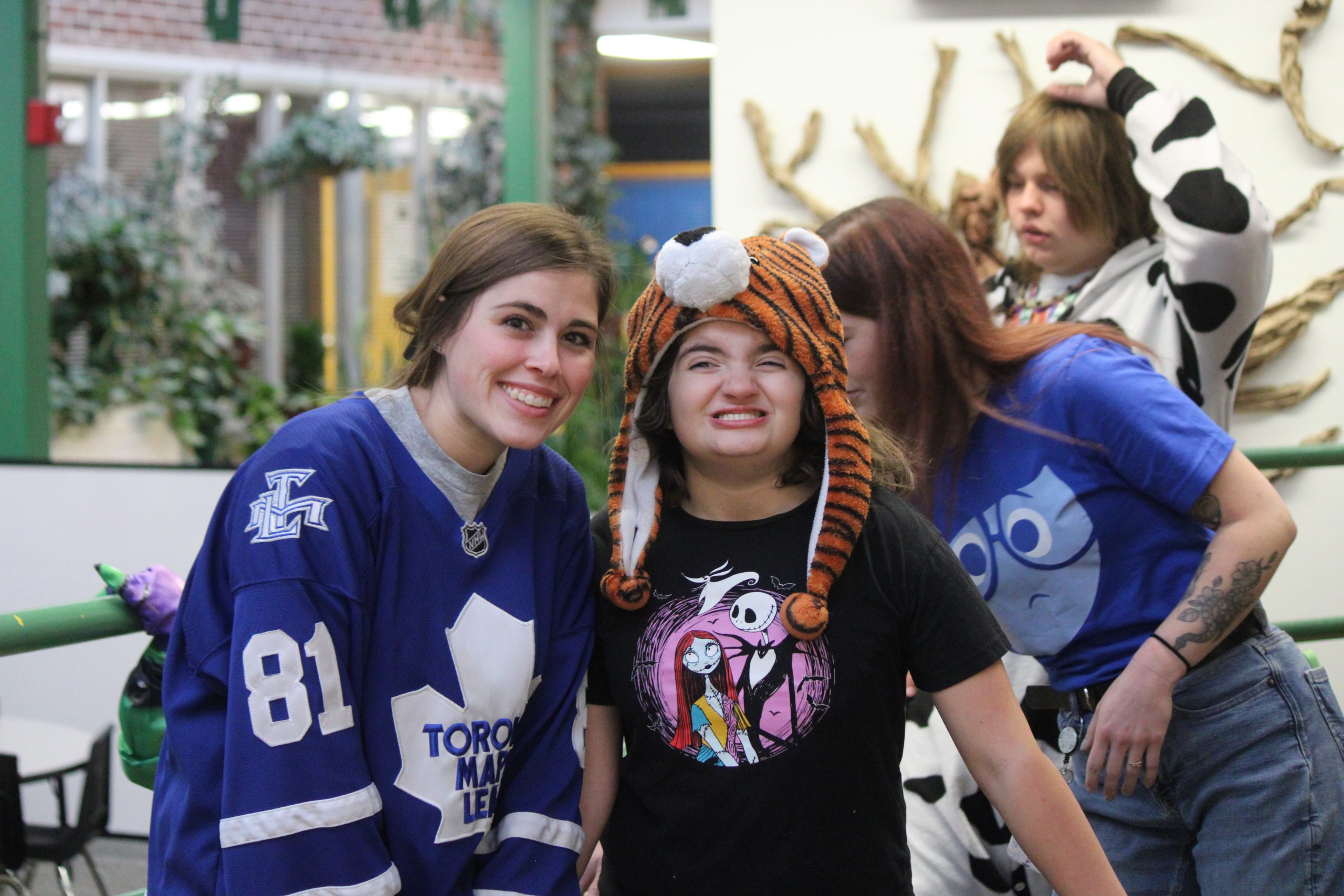 Elementary student with an adult