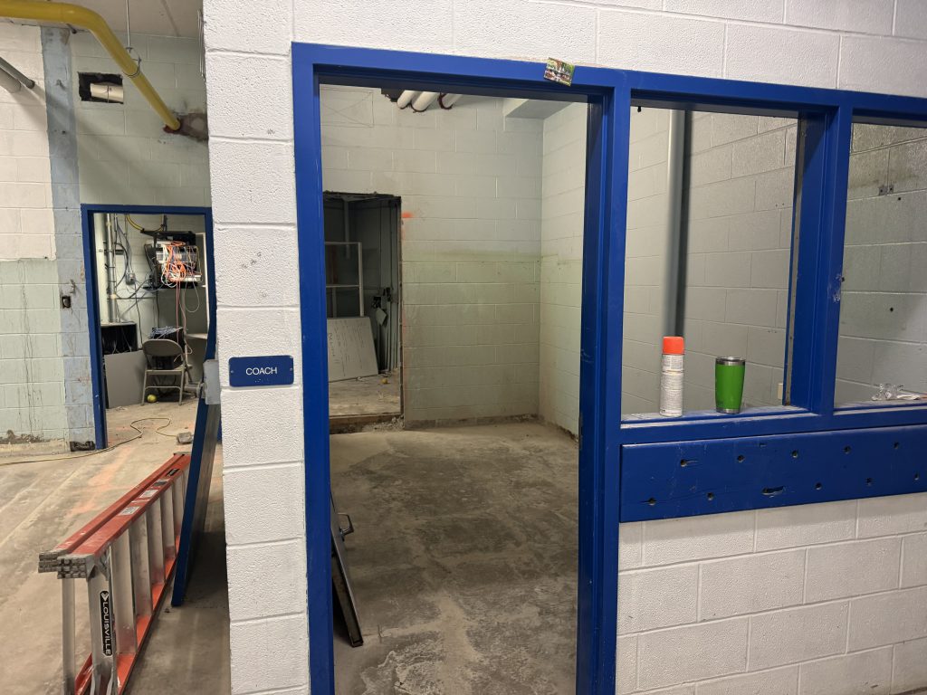 Renovations inside a building