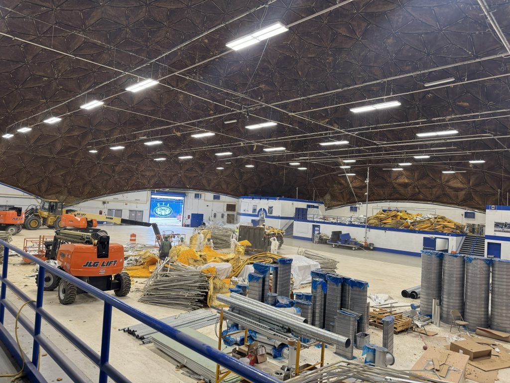 Renovations inside a building