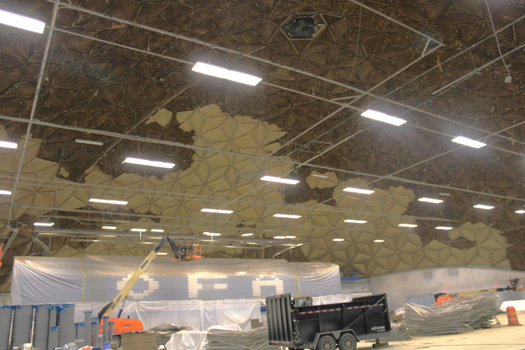 Renovations inside a building