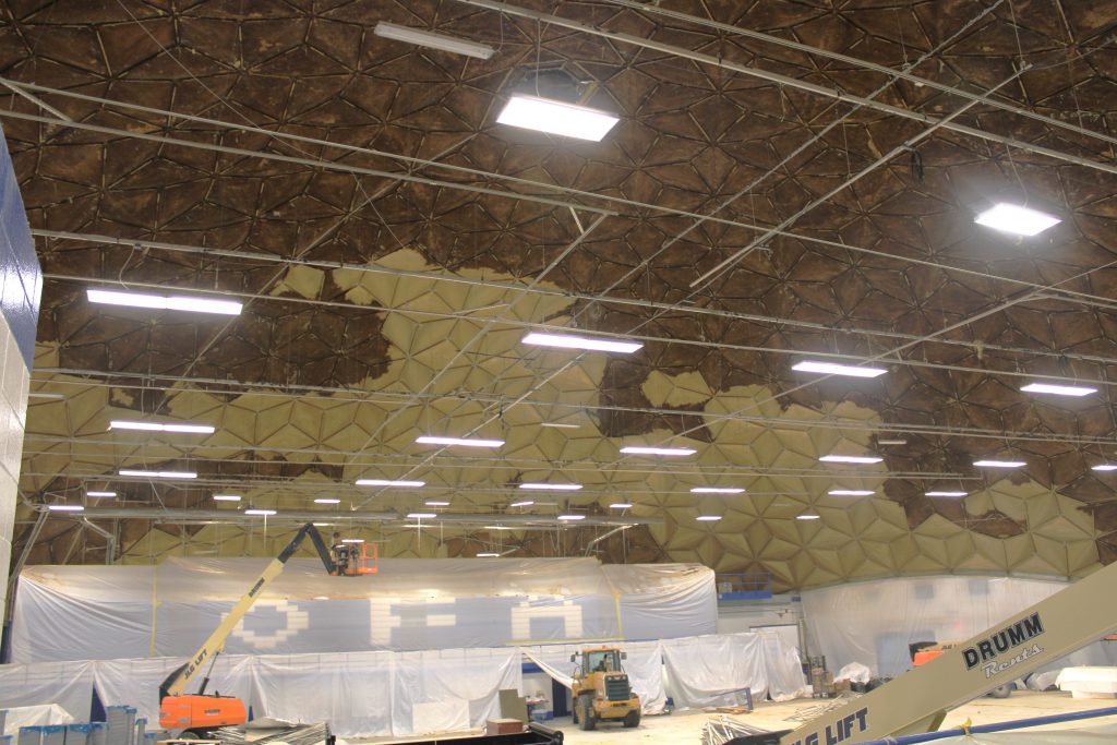 Renovations inside a building