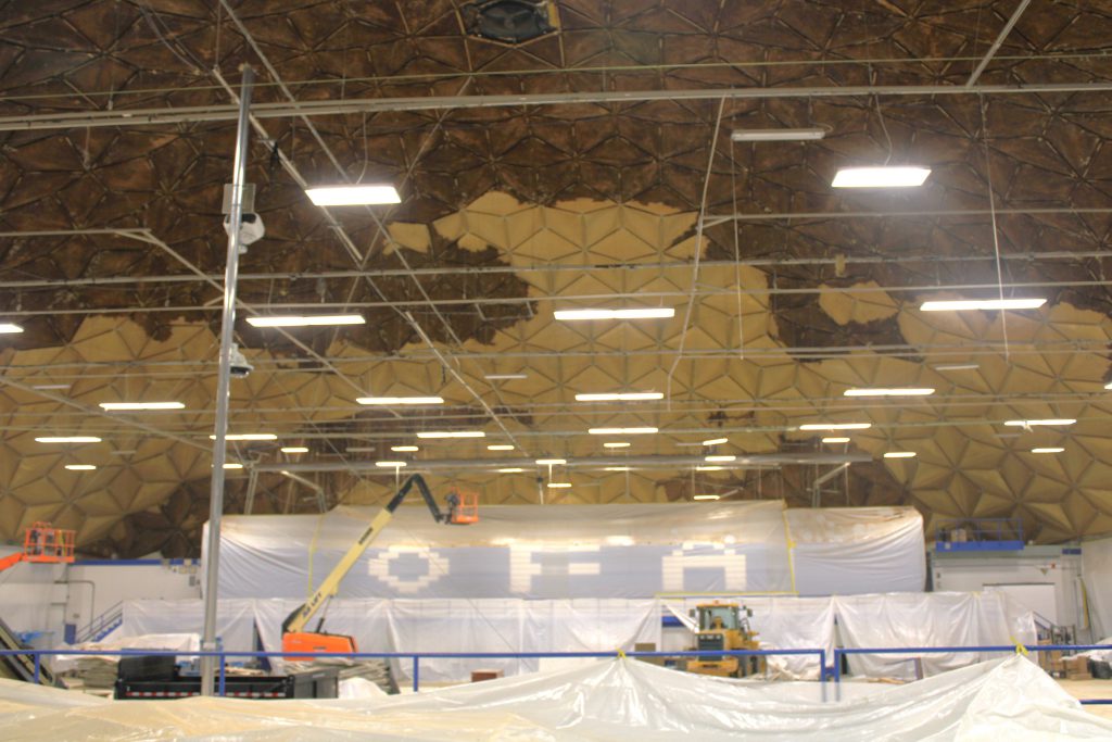 Renovations inside a building