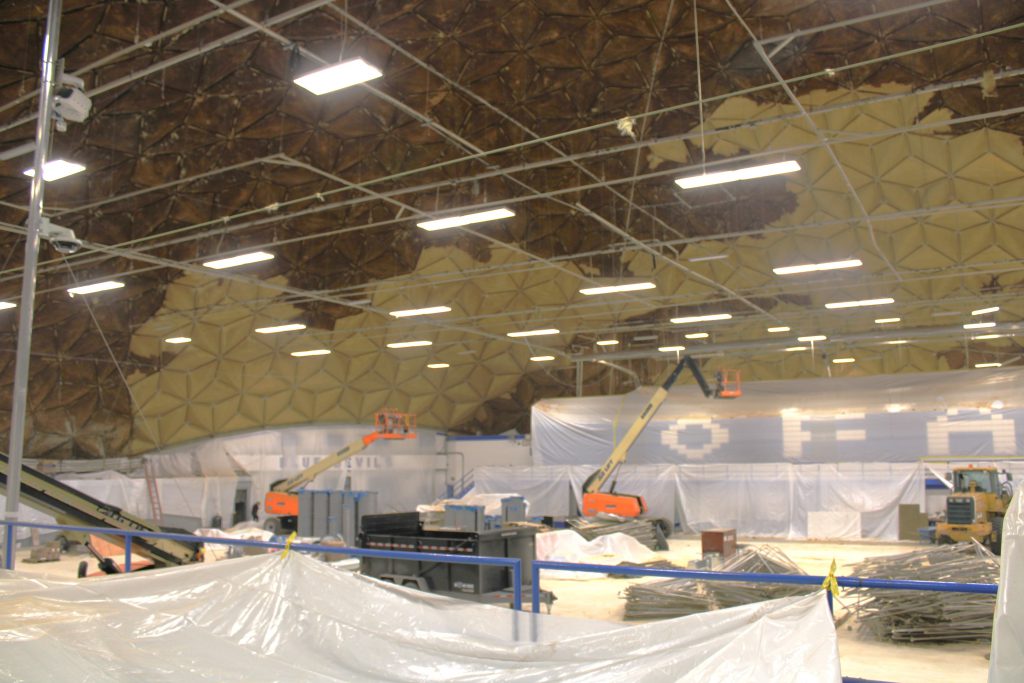 Renovations inside a building