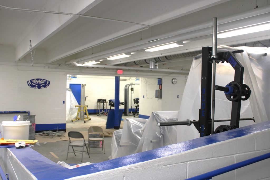 Renovations inside a building