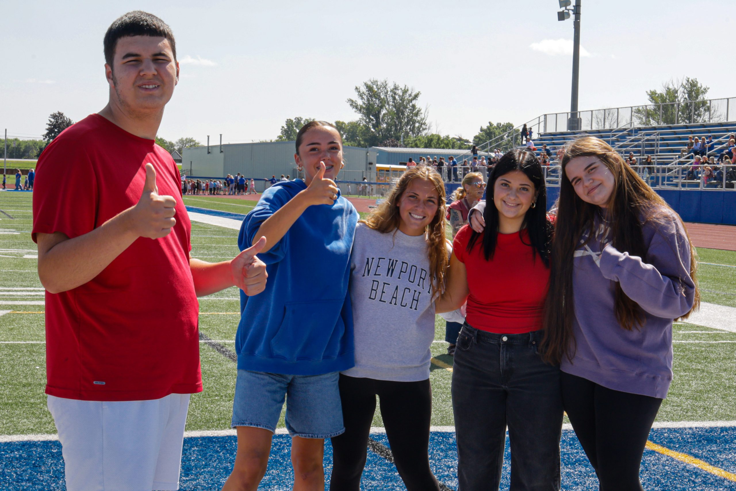 group of students outside